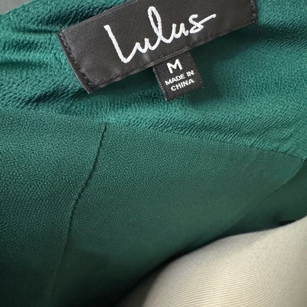 Lulu's Teal Backless Halter Dress - Picture 4 of 5